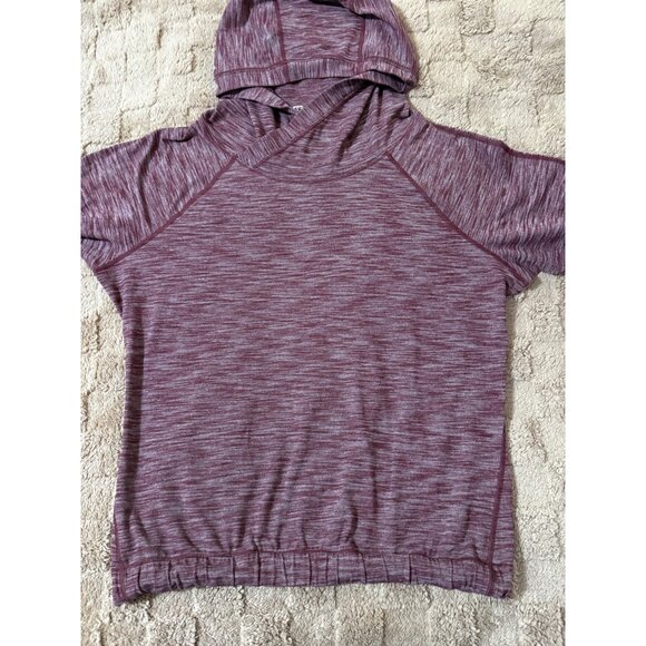 EXCELLENT Lululemon Healthy Heart Pullover Long Sleeve Hoodie Black Cherry 6 - Picture 3 of 8